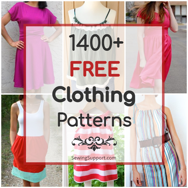1400+ FREE Clothing Patterns